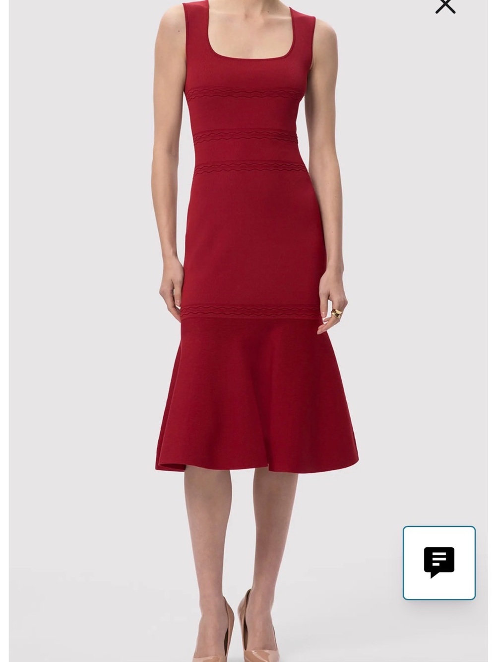 Herve Leger Sleeveless Wine Midi Dress - Picture 13 of 14